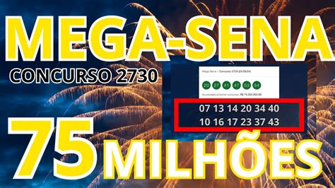 concurso mega sena 2730 - próximos sorteios mega sena